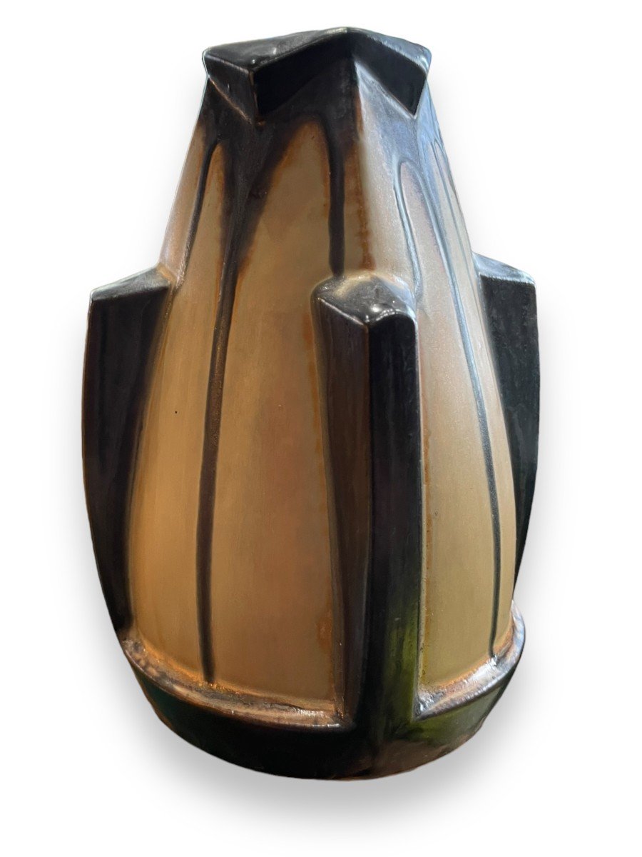 Vase En Céramique Art Deco Par Denbac