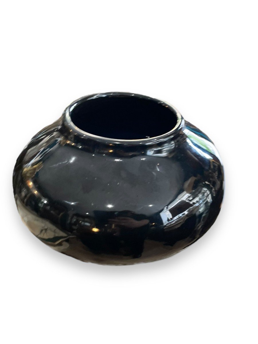 Max Idlas Black Ceramic Vase-photo-2