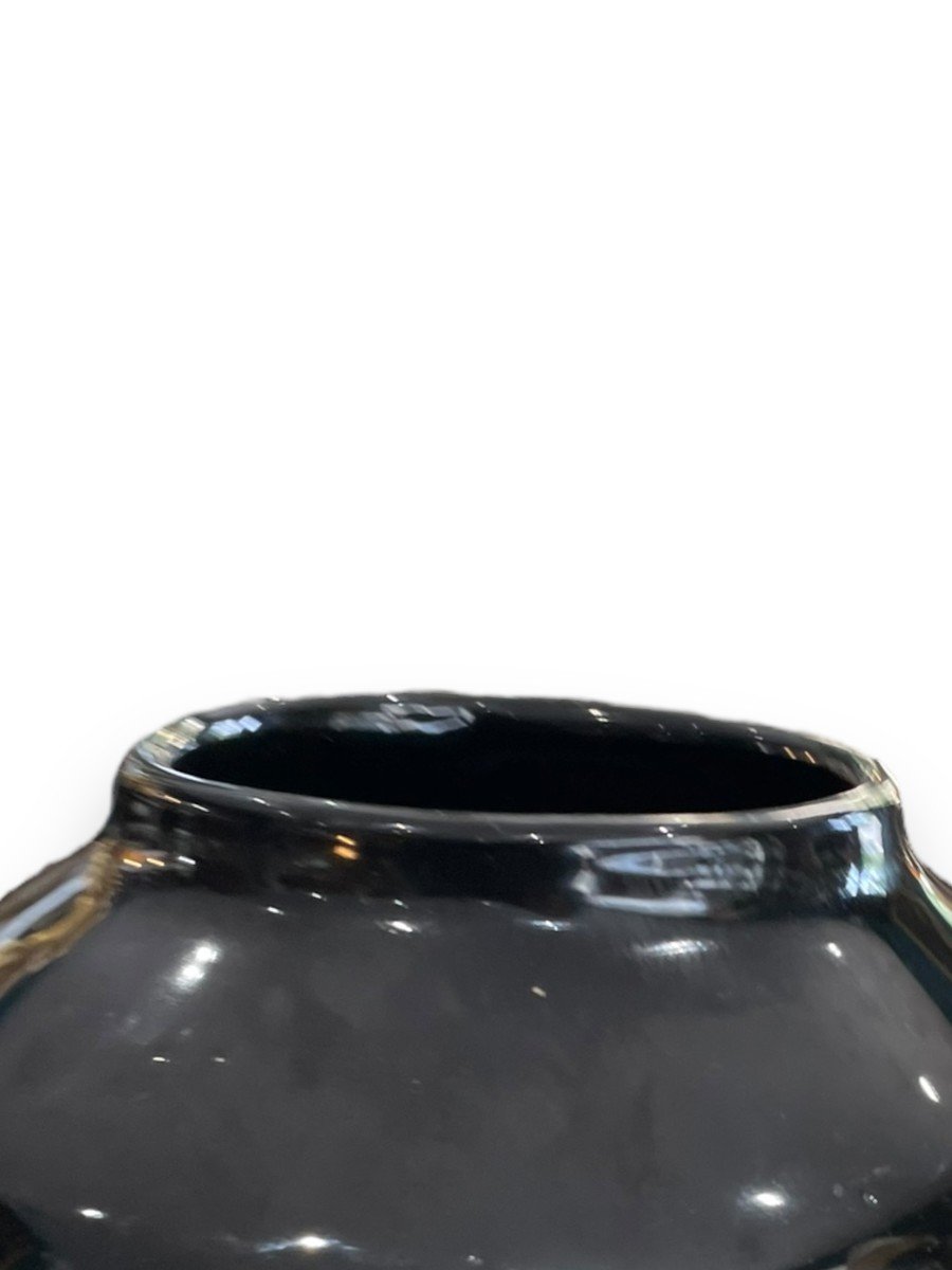Max Idlas Black Ceramic Vase-photo-5