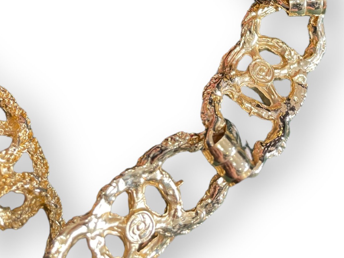 Gucci Gold Metal Belt-photo-4