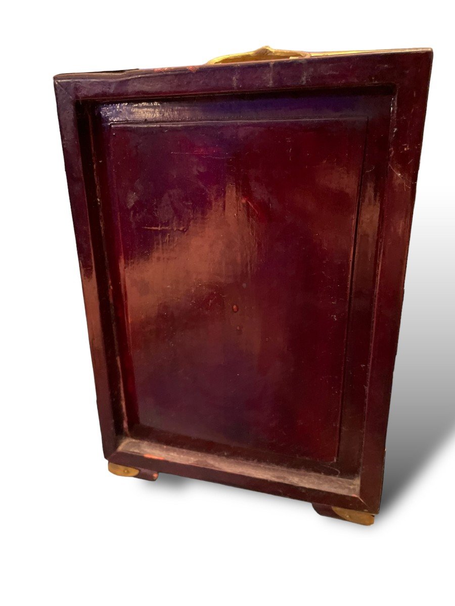 China Indochina Jade And Exotic Wood Jewelry Box-photo-3