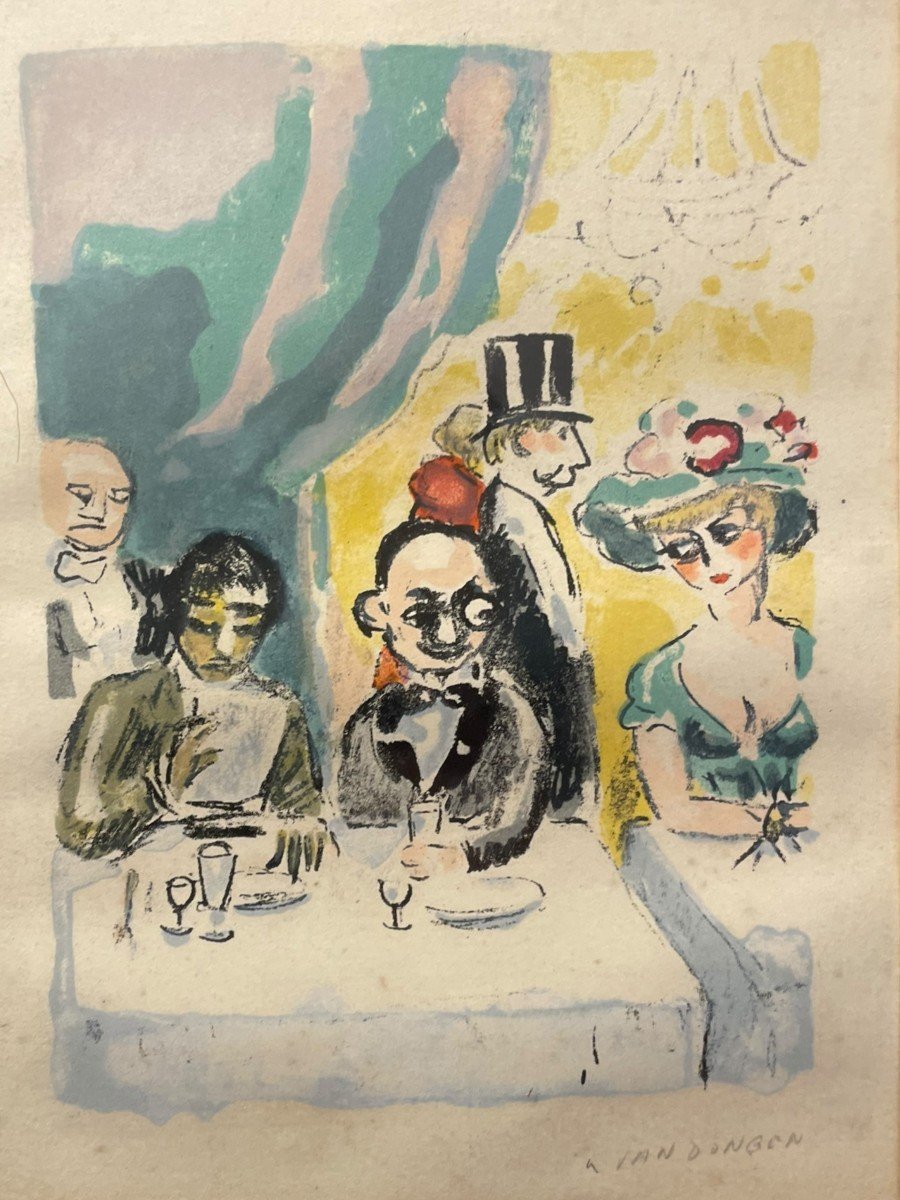 Kees Van Dongen Max Invited By Manolo Or The Griveleur In Spite Of Himself 1949-photo-2