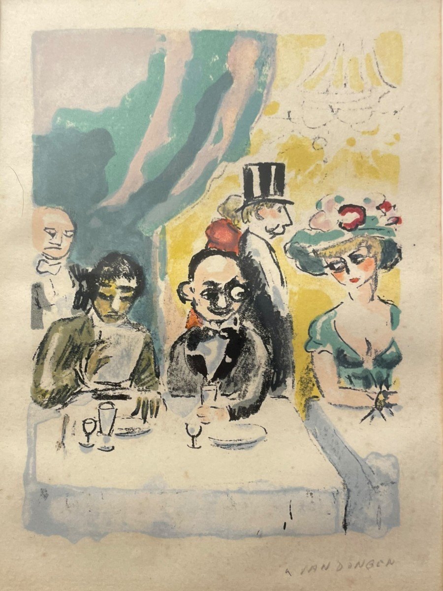 Kees Van Dongen Max Invited By Manolo Or The Griveleur In Spite Of Himself 1949-photo-5