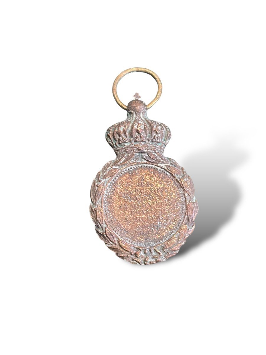 Napoleon Bonaparte Bronze Medal Of Saint Helena -photo-2