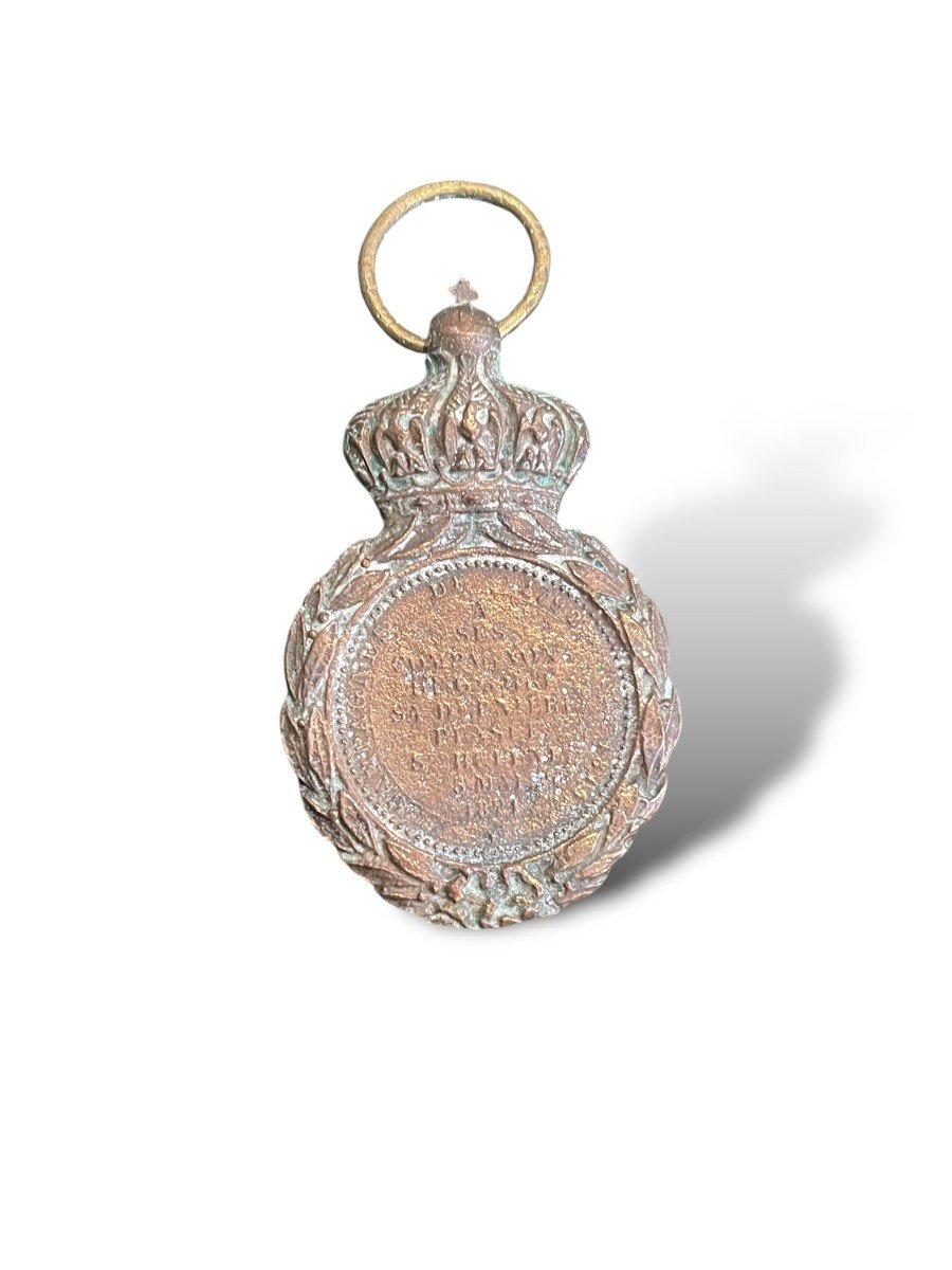 Napoleon Bonaparte Bronze Medal Of Saint Helena -photo-4