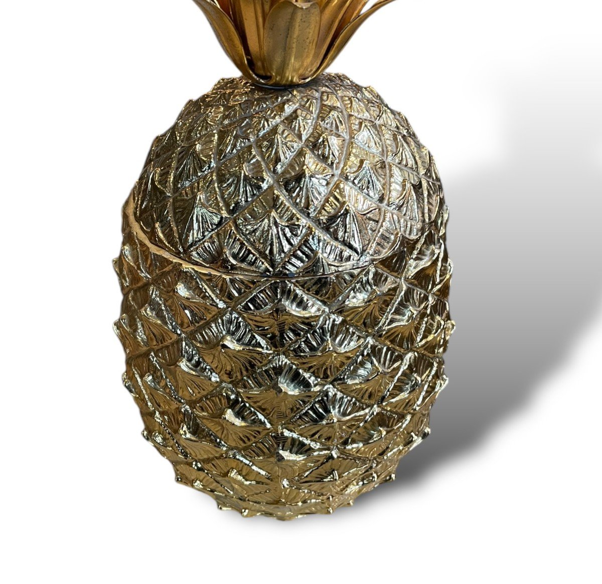 Golden Pineapple Ice Bucket By Mauro Manetti Circa I960-photo-2