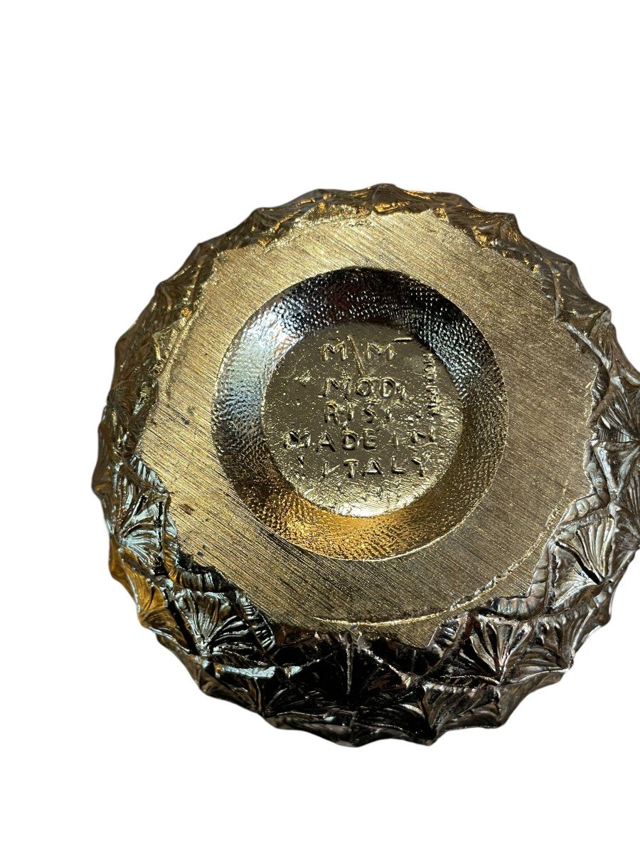 Golden Pineapple Ice Bucket By Mauro Manetti Circa I960-photo-3