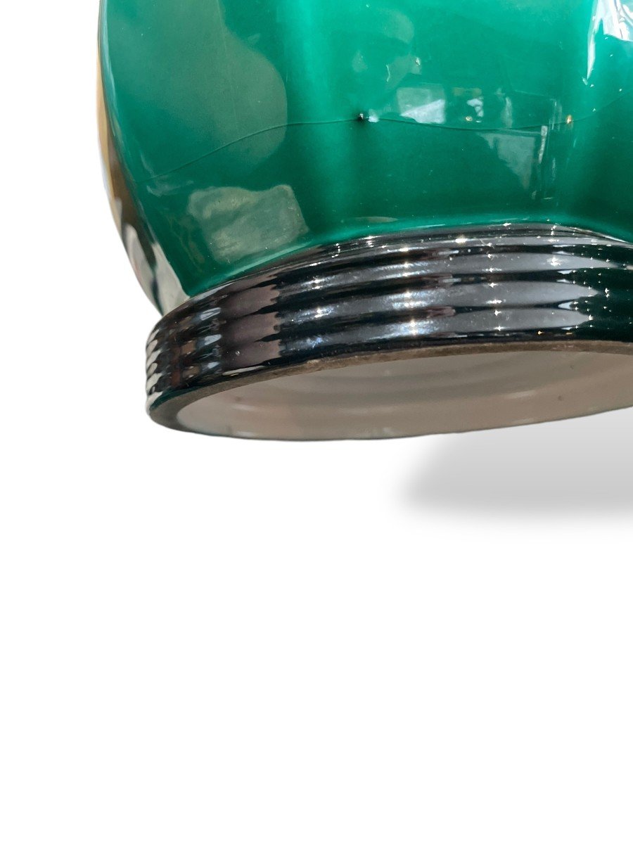 Paul Milet For Sèvres Pair Of Green Art Deco Vases -photo-3