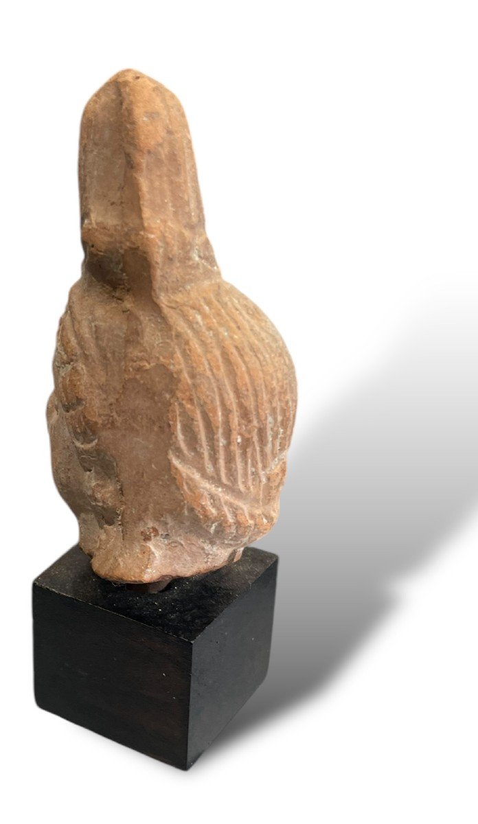 Tanagra Tête d'Isis En Terre Cuite Période Ptolémaïque Ou Romaine-photo-3