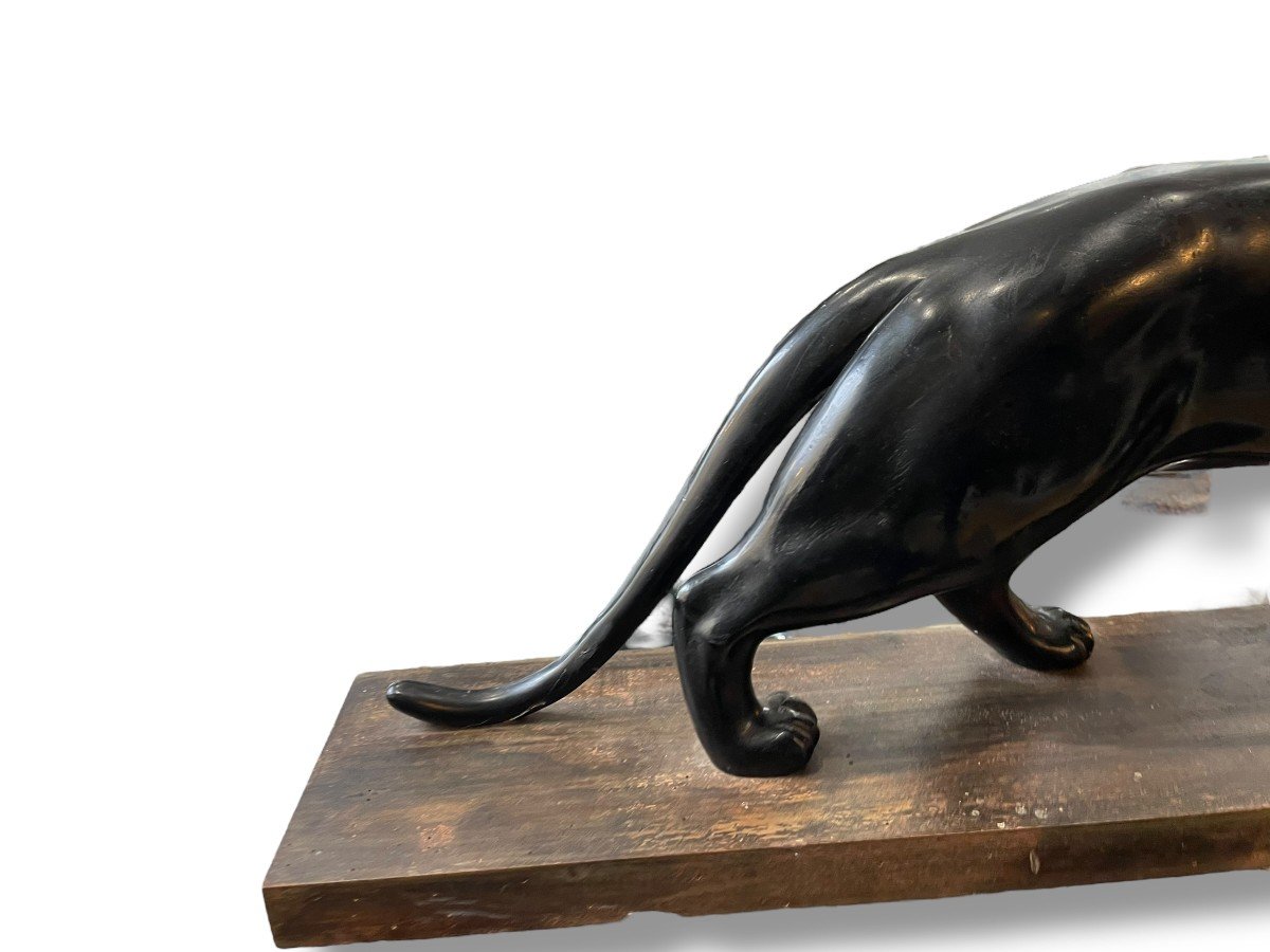 Large Black Panther Sculpture-photo-1