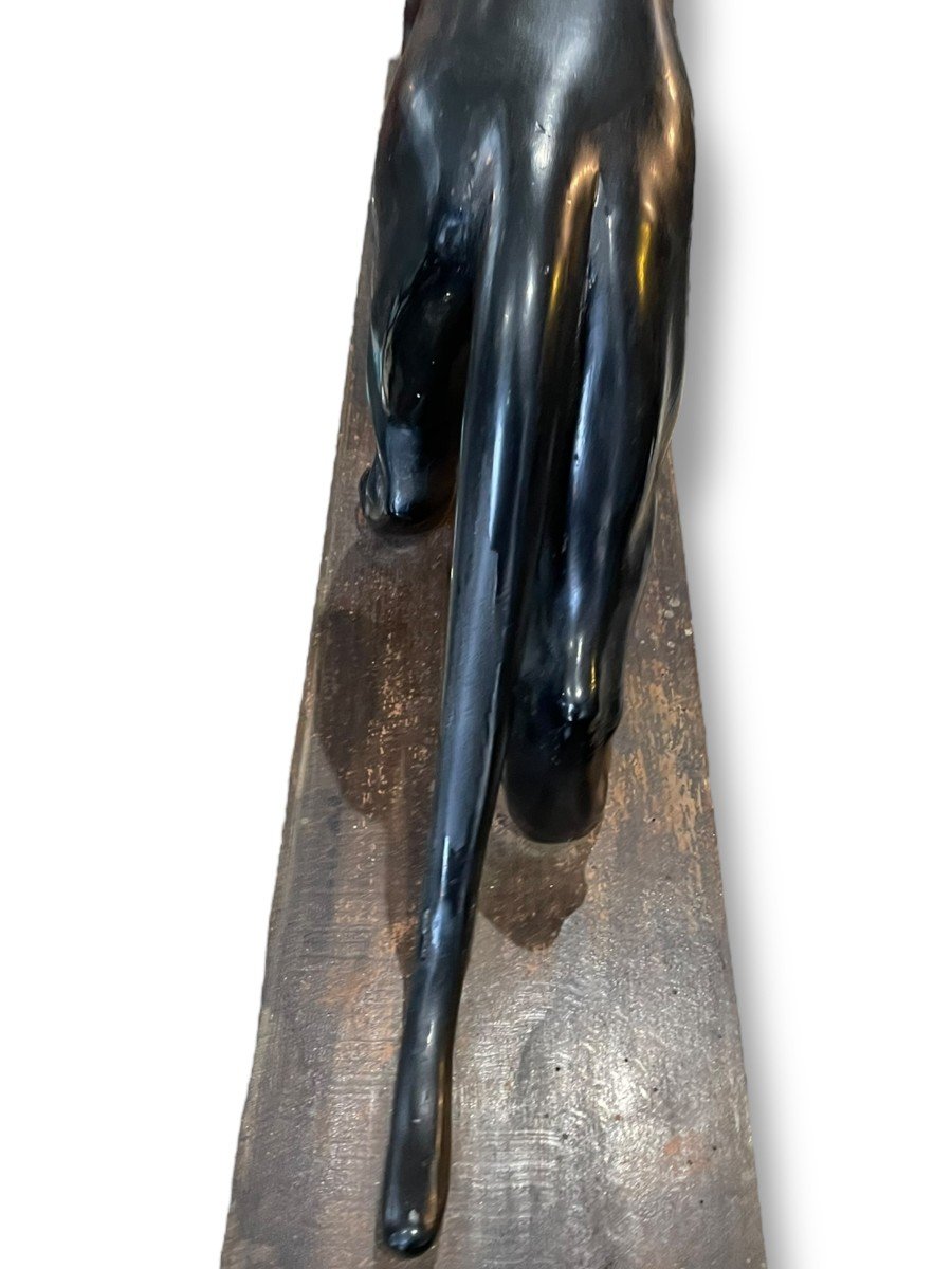 Large Black Panther Sculpture-photo-7