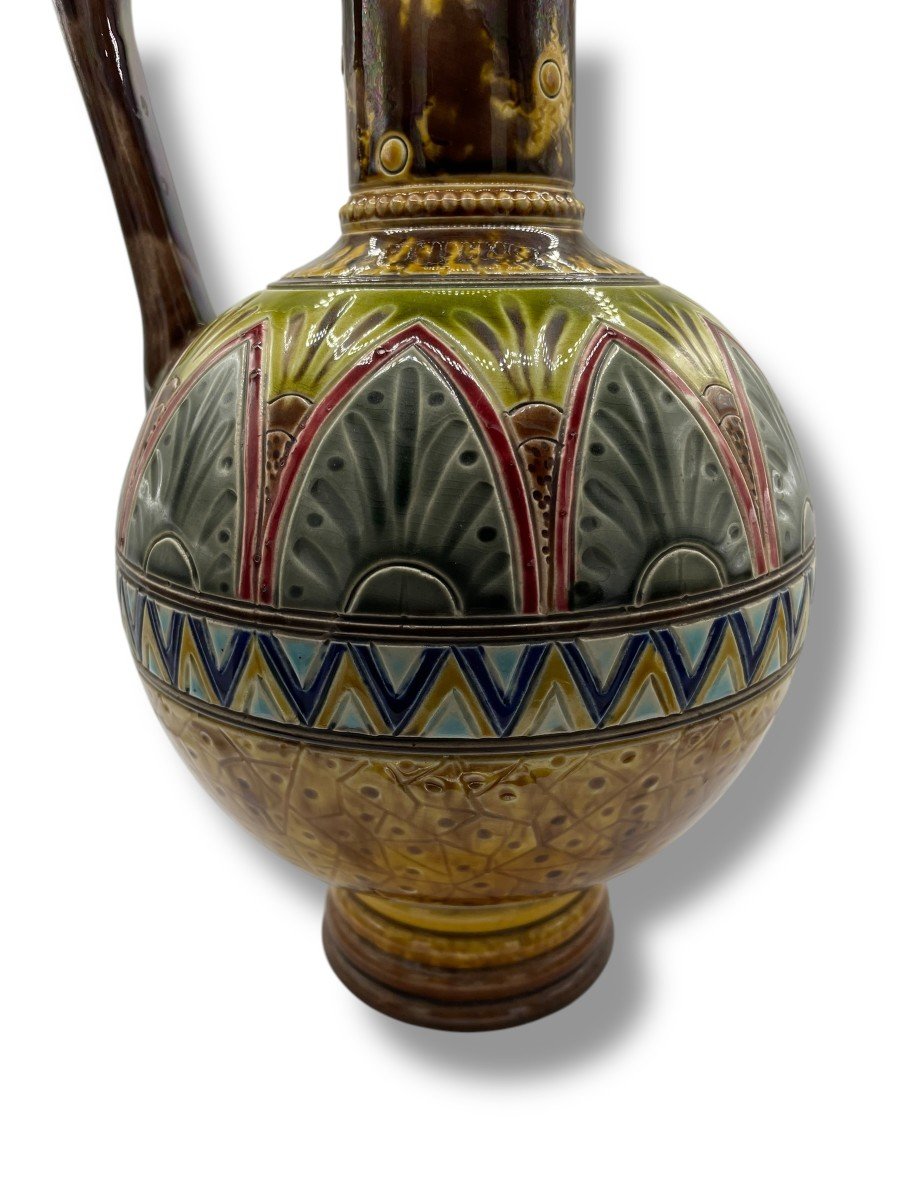 Art Deco Pansu Vase At Anse Sarreguemines -photo-4