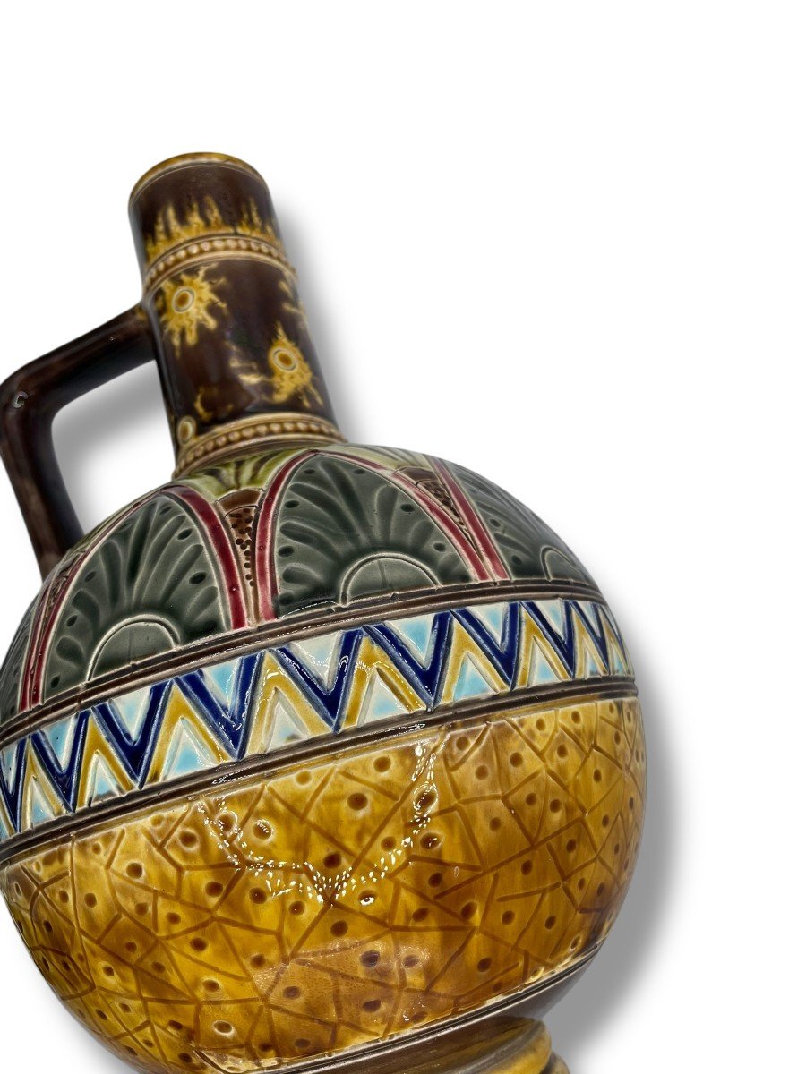 Art Deco Pansu Vase At Anse Sarreguemines -photo-1