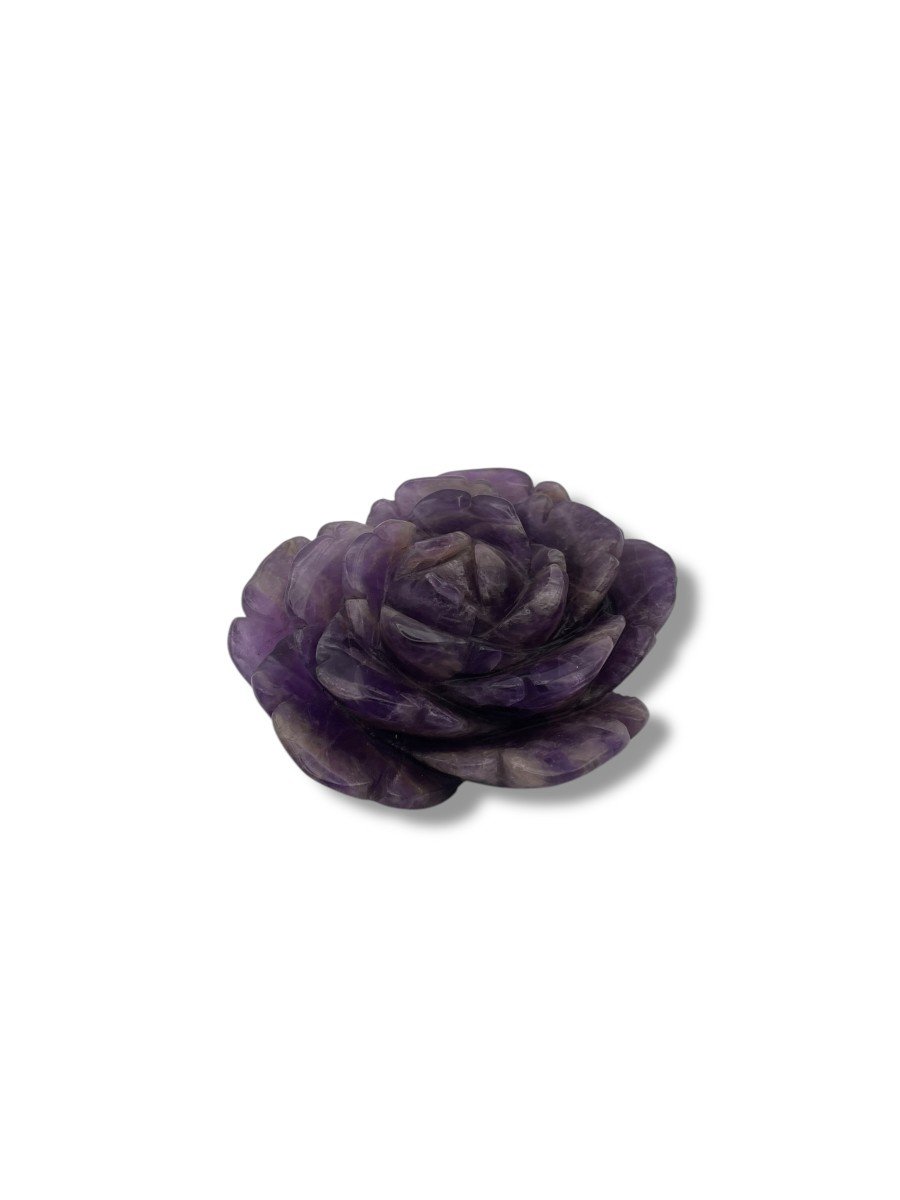 Carved Amethyst Crystal Flower-photo-4
