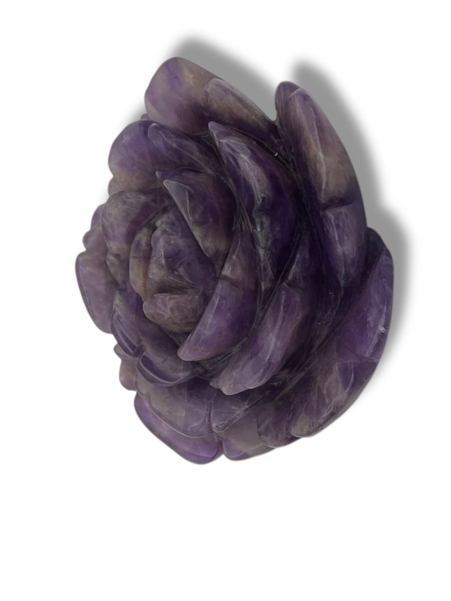 Carved Amethyst Crystal Flower-photo-5