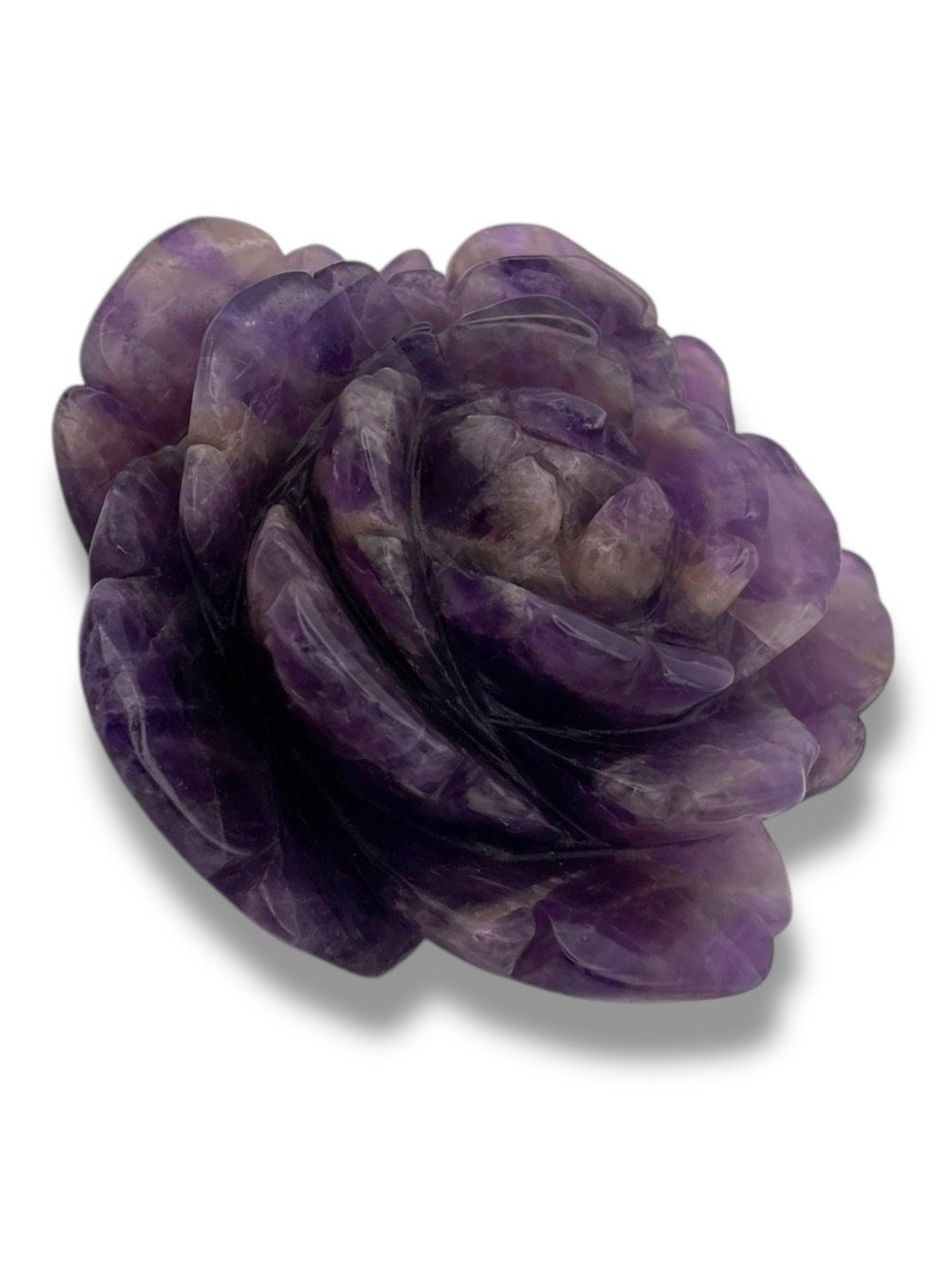 Carved Amethyst Crystal Flower-photo-6