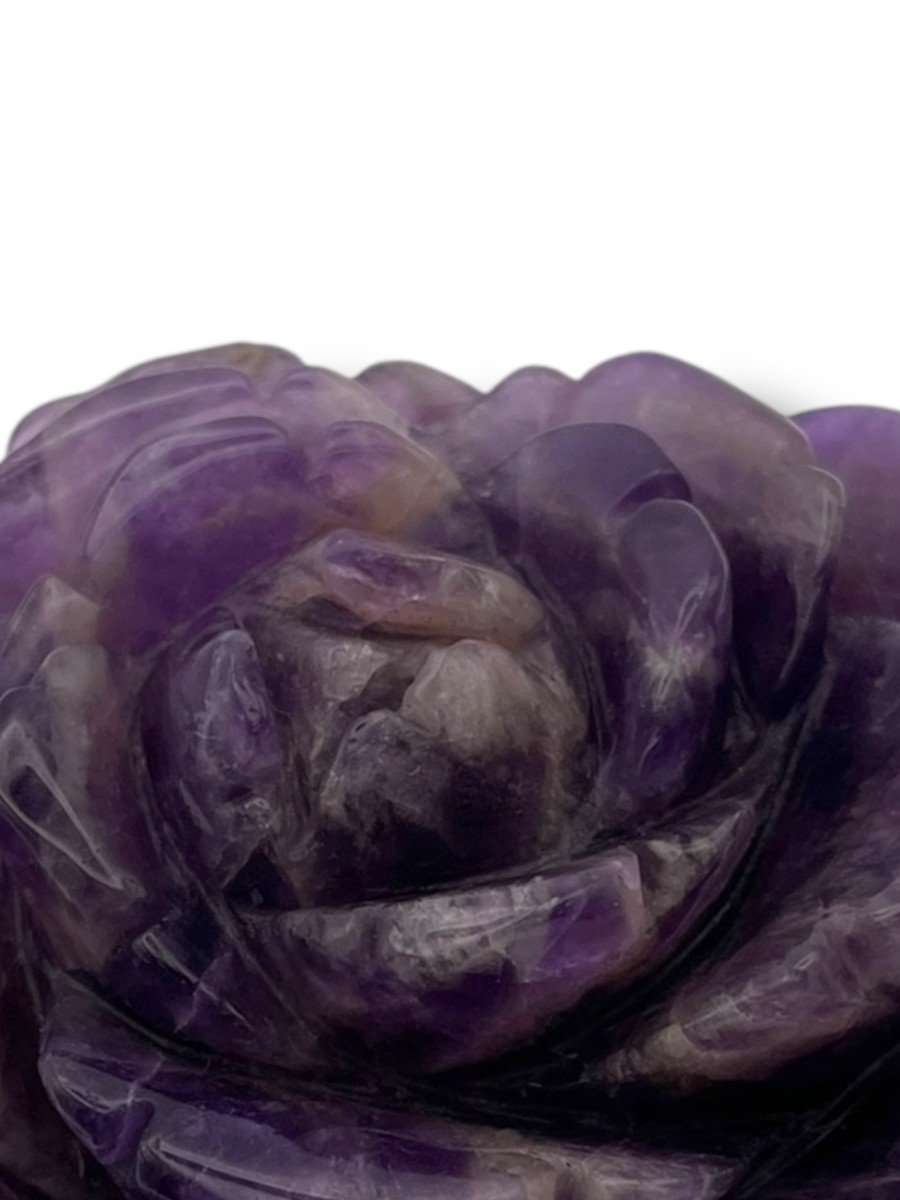 Carved Amethyst Crystal Flower-photo-7