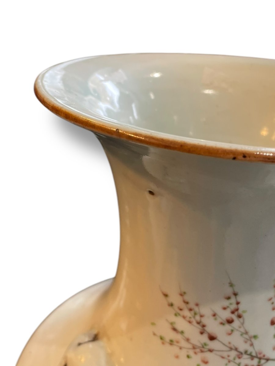 China Important 19th Century Baluster Porcelain Vase-photo-4