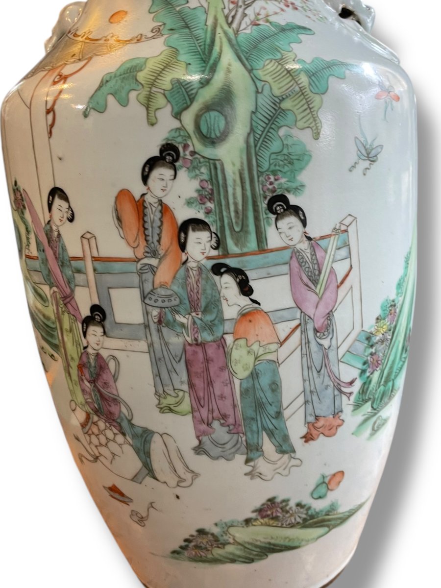China Important 19th Century Baluster Porcelain Vase-photo-7