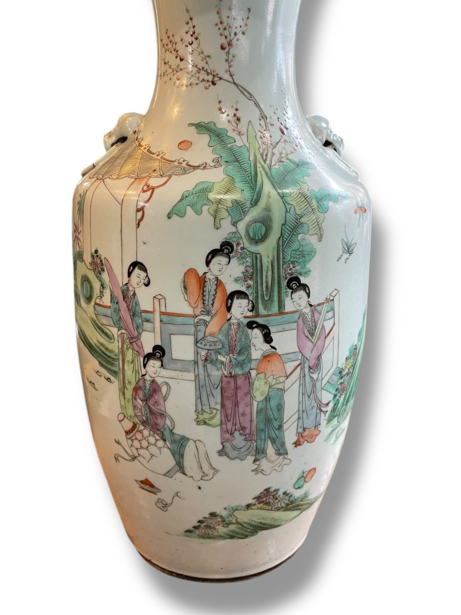 China Important 19th Century Baluster Porcelain Vase-photo-8
