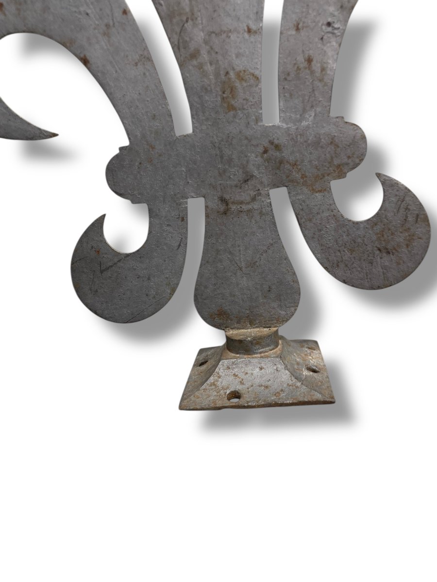 épi De Faitage En Zinc Motif Fleur De Lys -photo-6