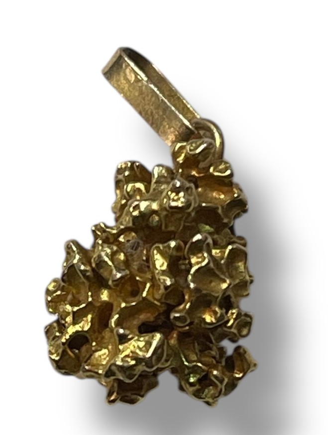 Gold Nugget Pendant 