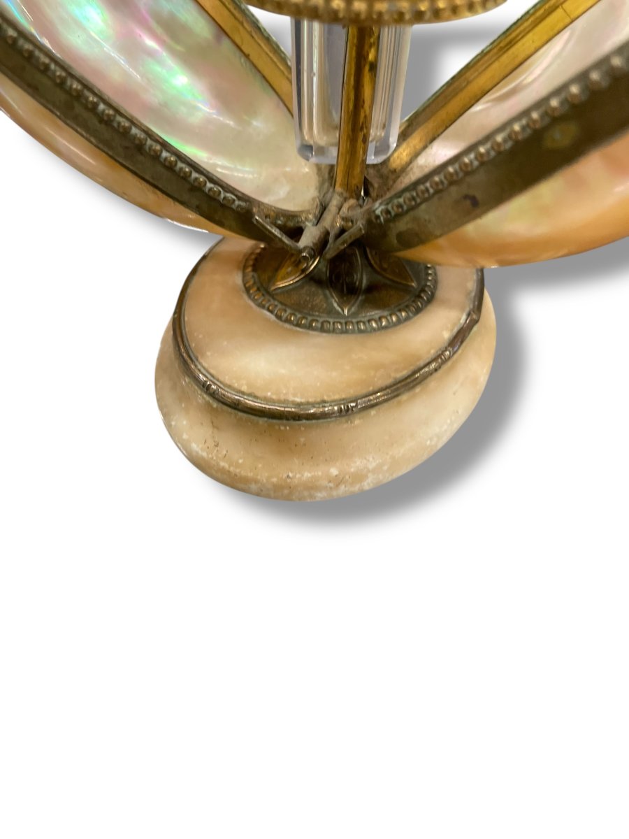  Napoleon III Mother-of-pearl Egg Sewing Kit-photo-2