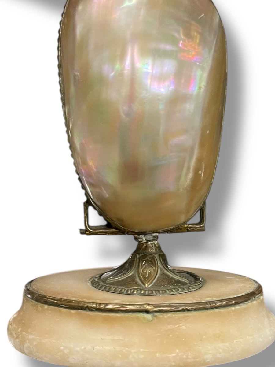  Napoleon III Mother-of-pearl Egg Sewing Kit-photo-6