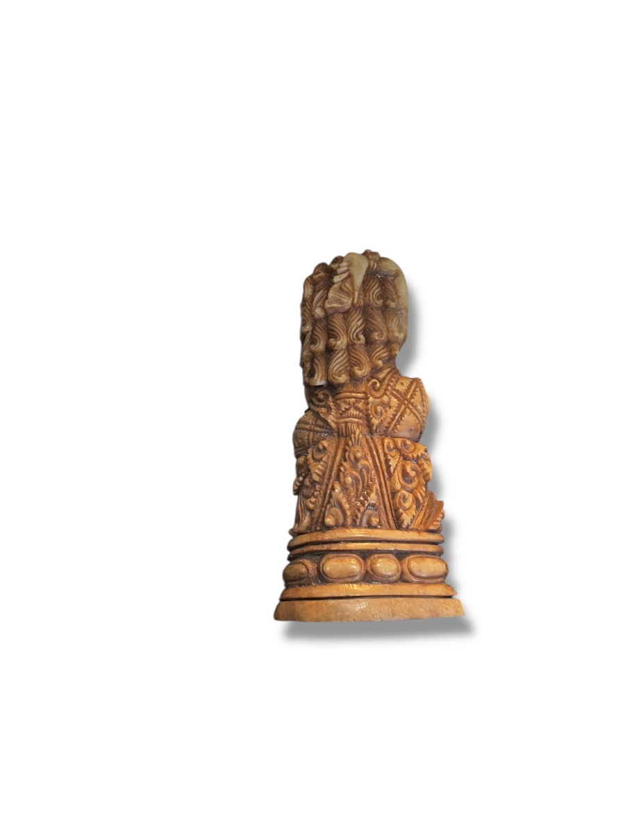 Indonesia Figure Butha Nawa Sari In Bone Carved XIXth-photo-4