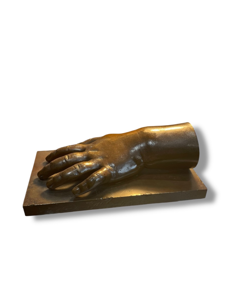 Main En Bronze Sculpture Ginette-photo-1