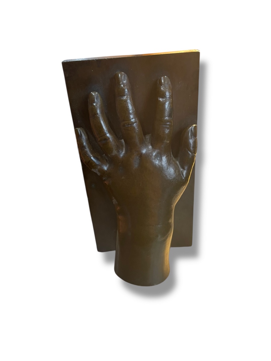 Main En Bronze Sculpture Ginette-photo-3