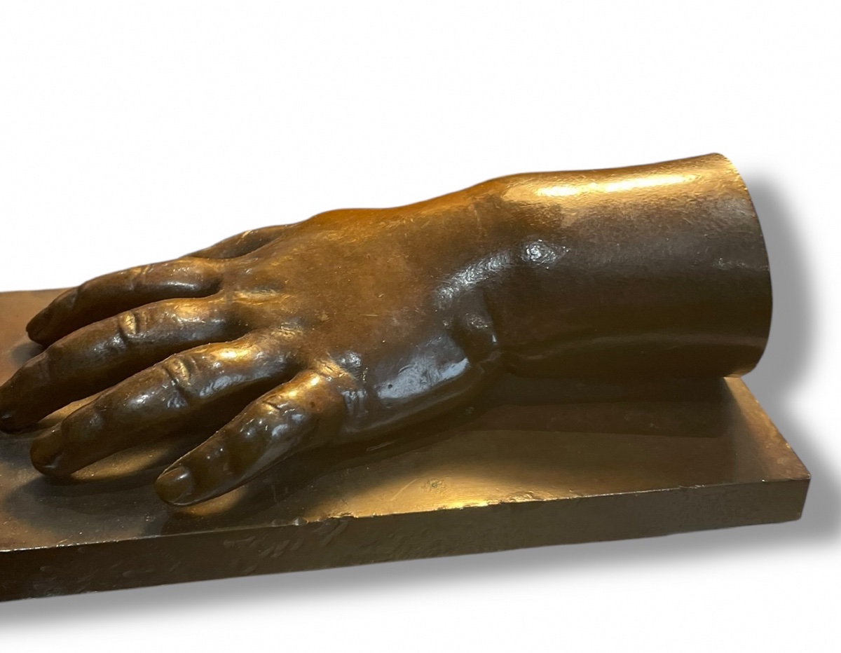 Main En Bronze Sculpture Ginette-photo-6