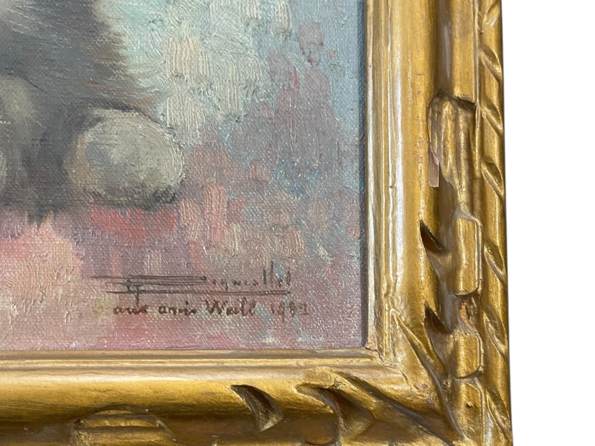 Le Chat Ecole début XXeme huile sur toile-photo-2