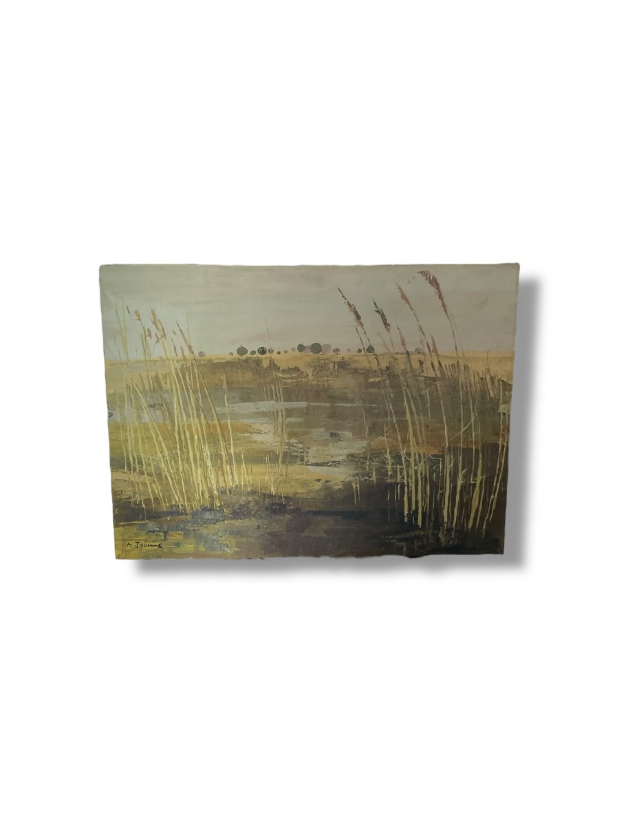 School Of Paris Michel Jouenne Landscape Oil On Canvas -photo-2