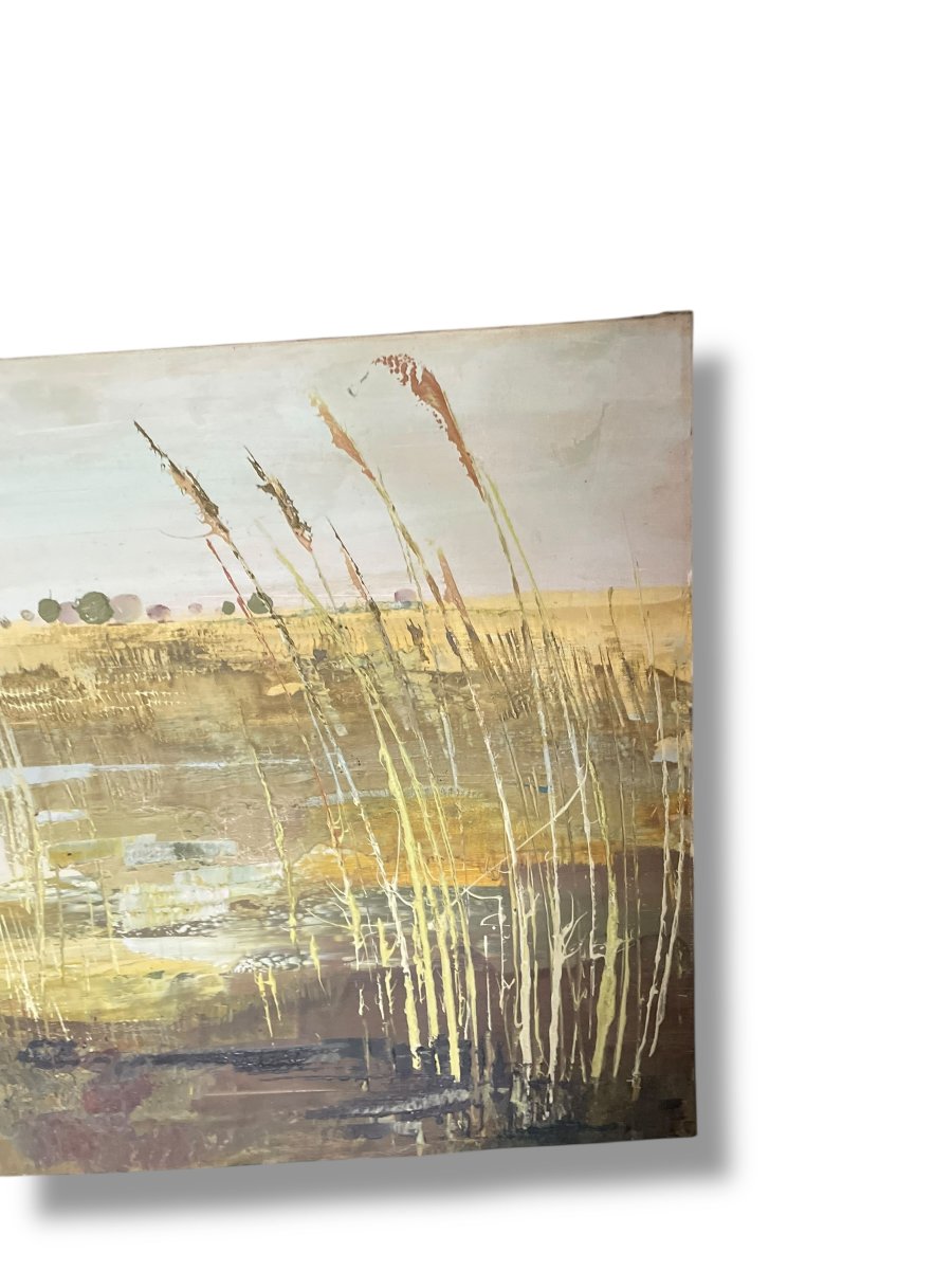 School Of Paris Michel Jouenne Landscape Oil On Canvas -photo-3