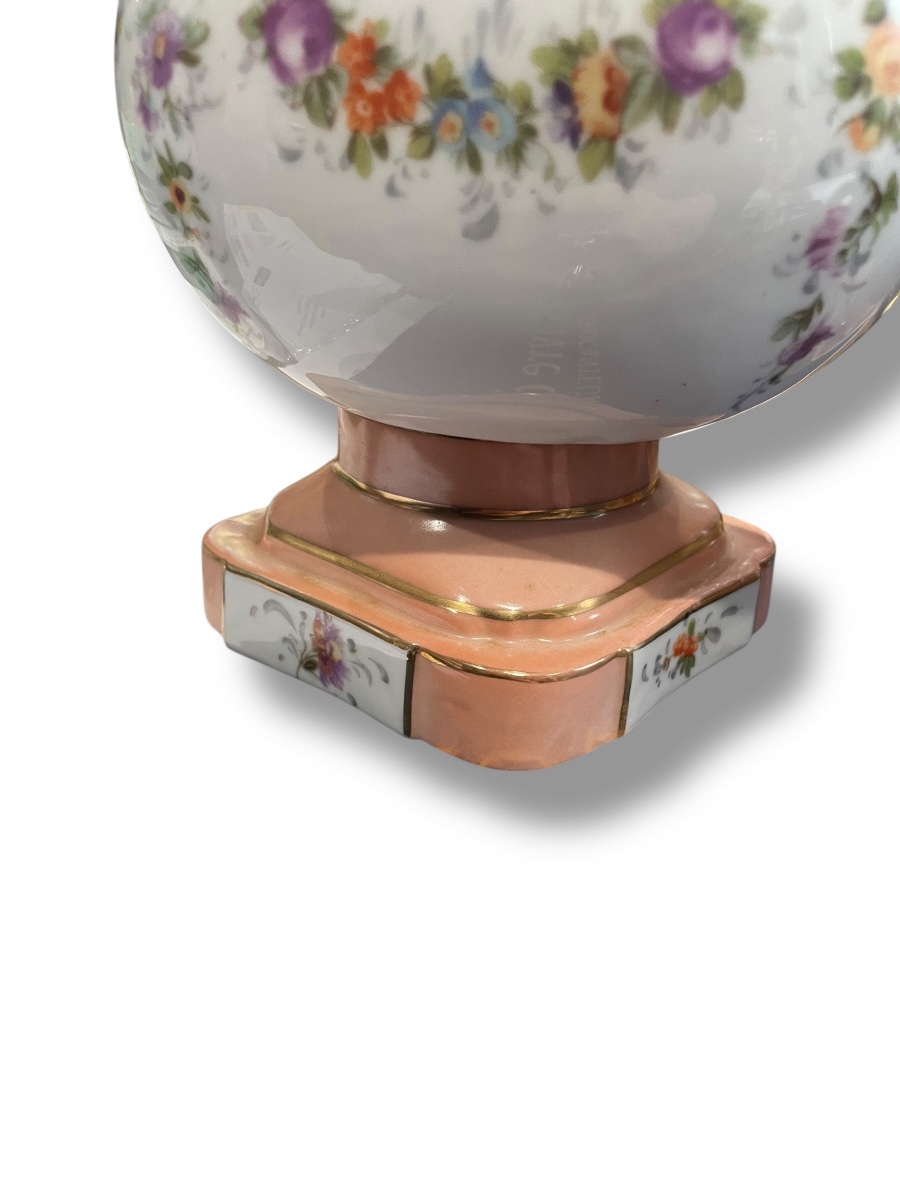 La Couleuvre Pair Of Pink Porcelain Vases-photo-1