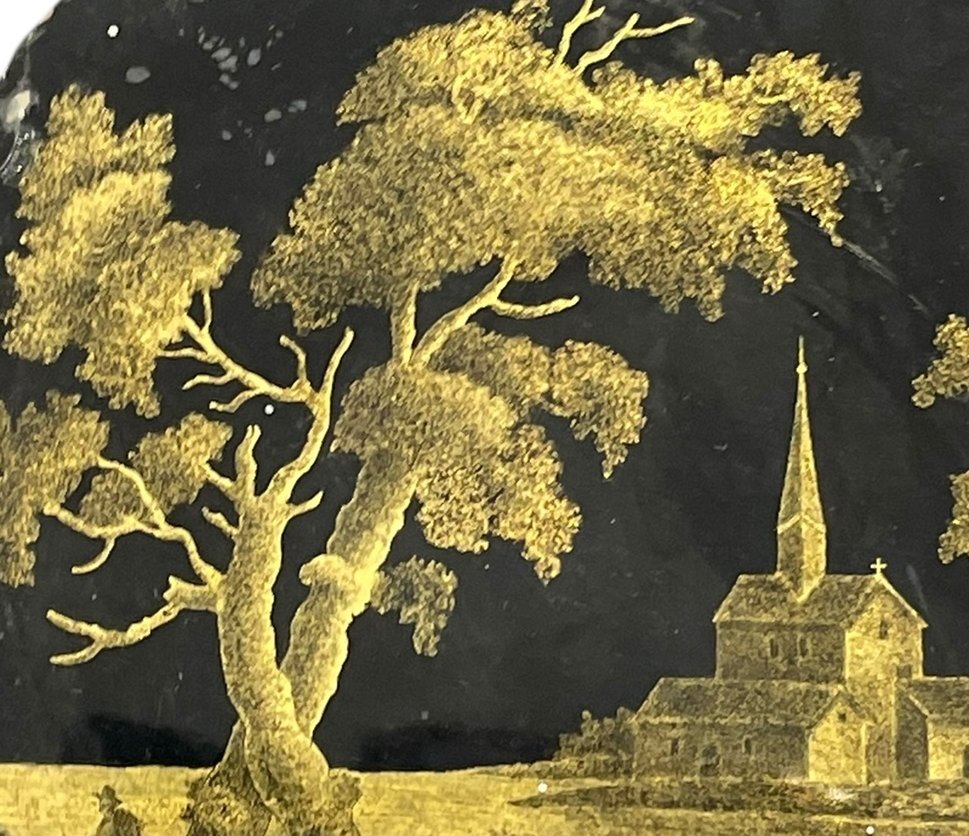 Fixed Under Glass 19th Century Animated Scene-photo-4