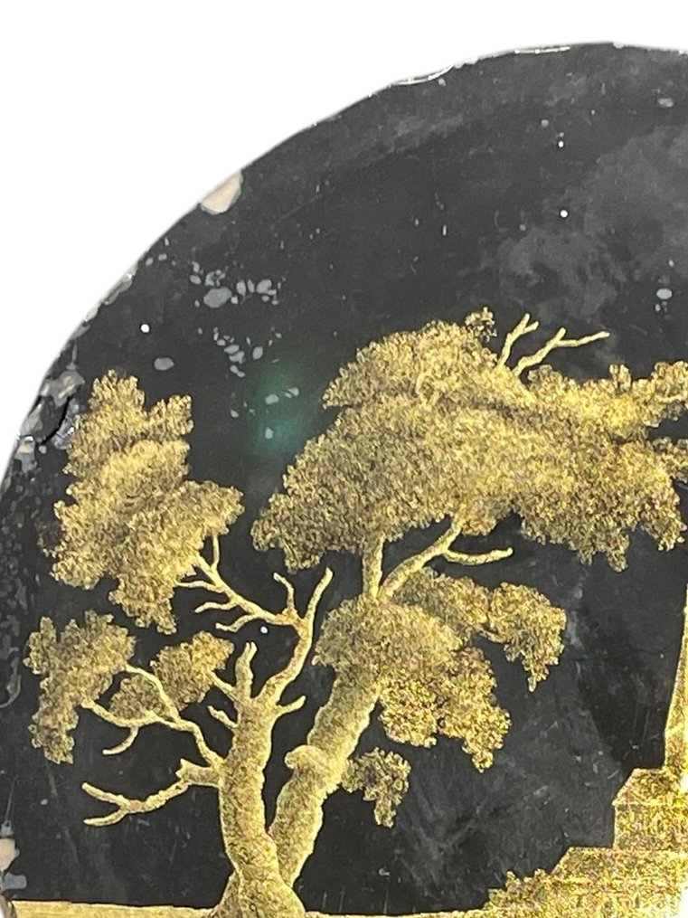 Fixed Under Glass 19th Century Animated Scene-photo-2
