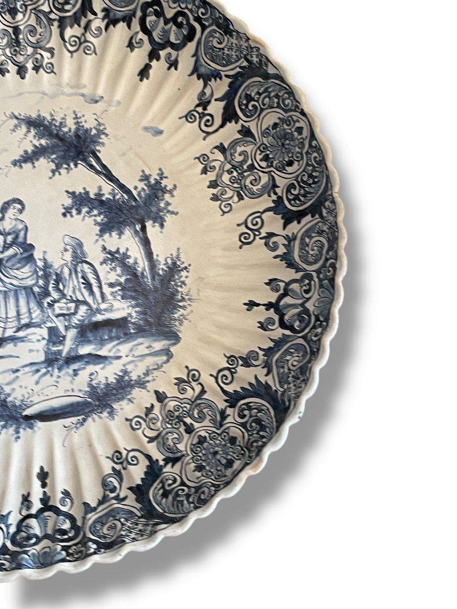 Delft Important Dish 18th Century Rose Workshop-photo-4