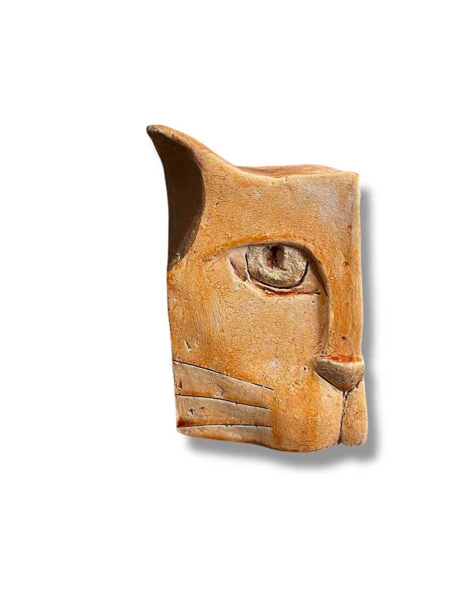 Ejolan Cubist Terracotta Cat -photo-1