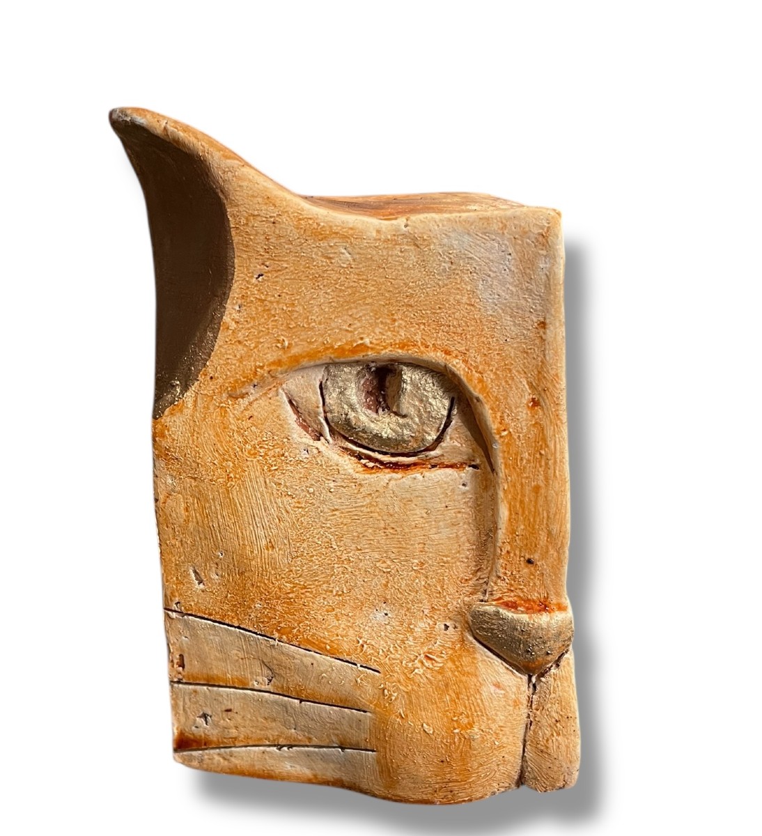 Ejolan Cubist Terracotta Cat 