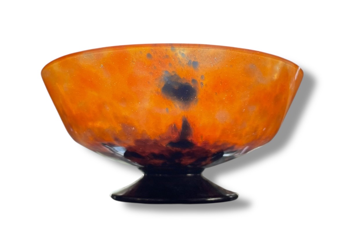 Schneider Style Marbled Glass Bowl
