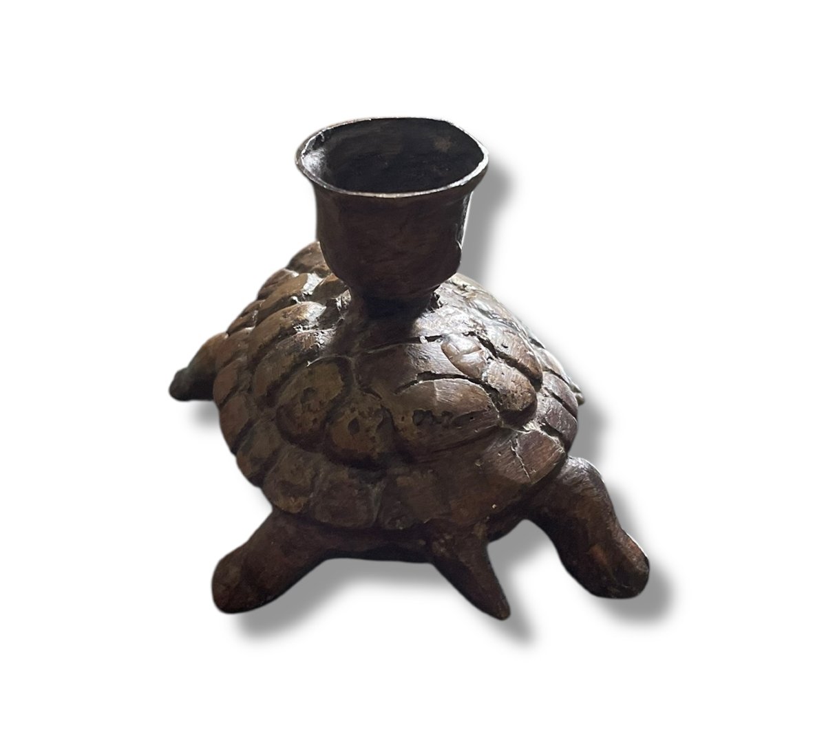 Bronze Turtle Candle Holder -photo-3