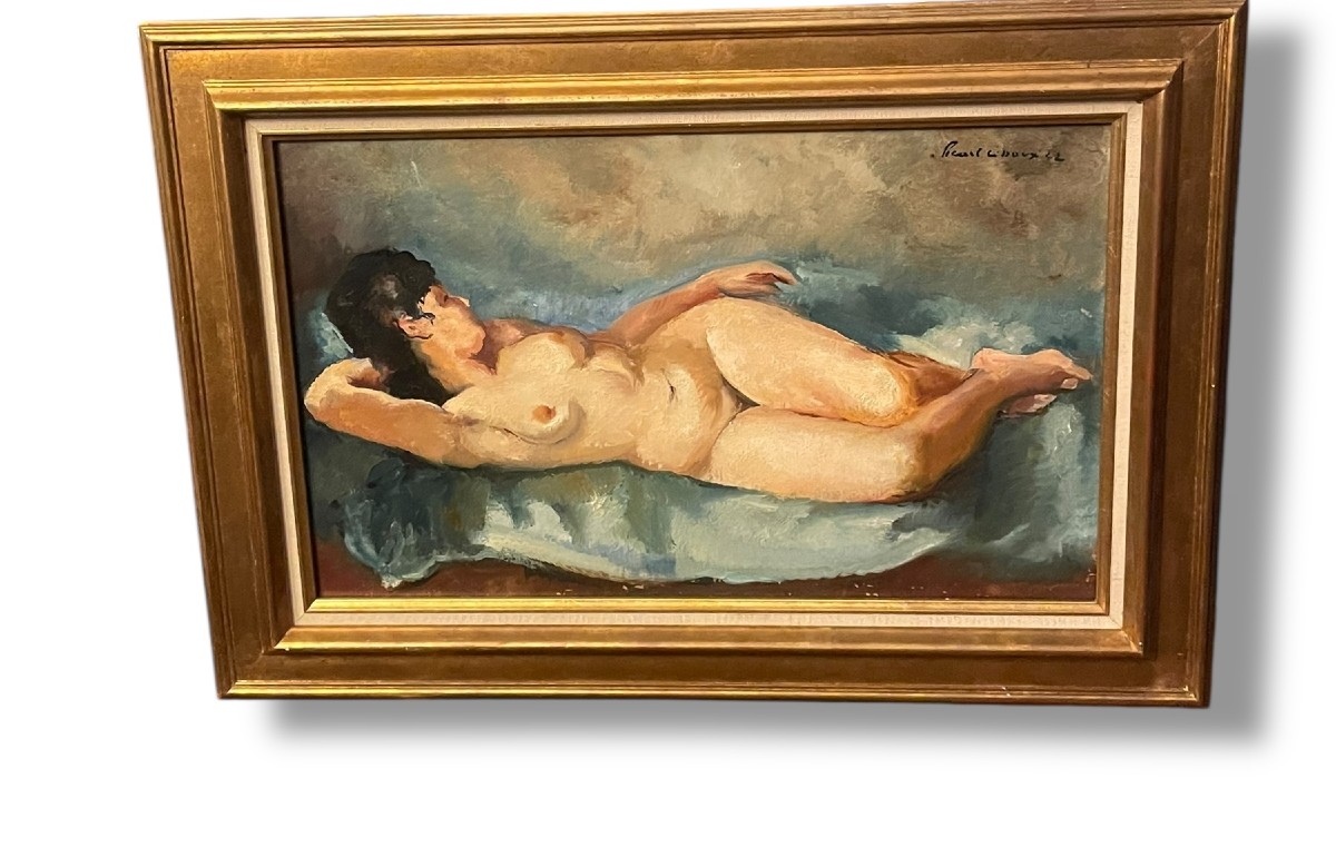 Reclining Nude Woman By Charles Picard Ledoux 
