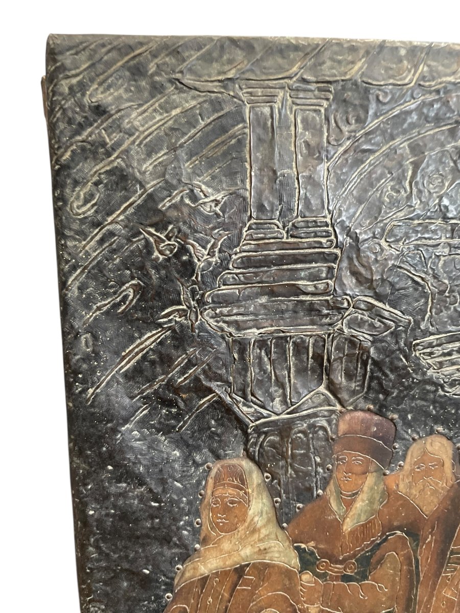 Poland 19th Century Metal And Wood Box-photo-1