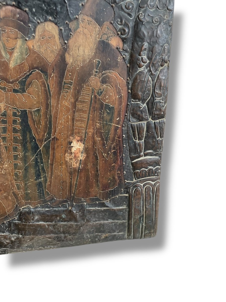 Poland 19th Century Metal And Wood Box-photo-2