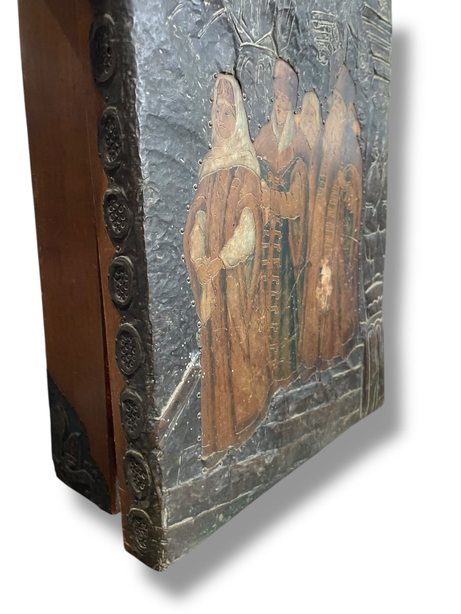 Poland 19th Century Metal And Wood Box-photo-3