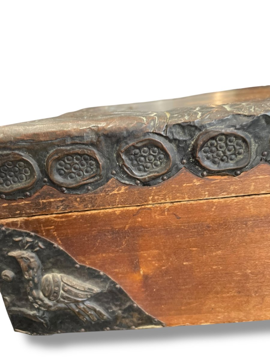 Poland 19th Century Metal And Wood Box-photo-7