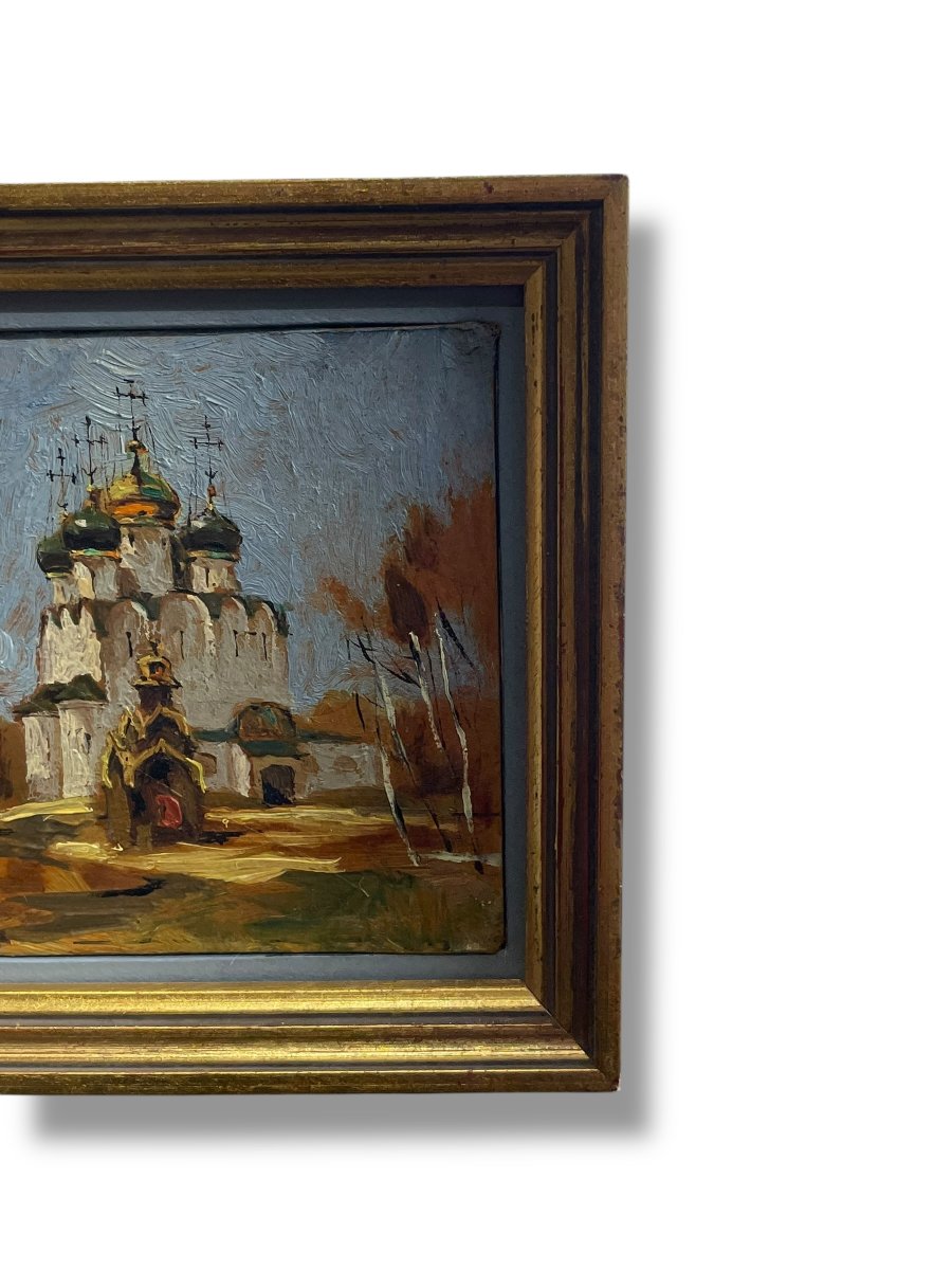 Russian School Novodevichy Convent Oil By Romanov-photo-2