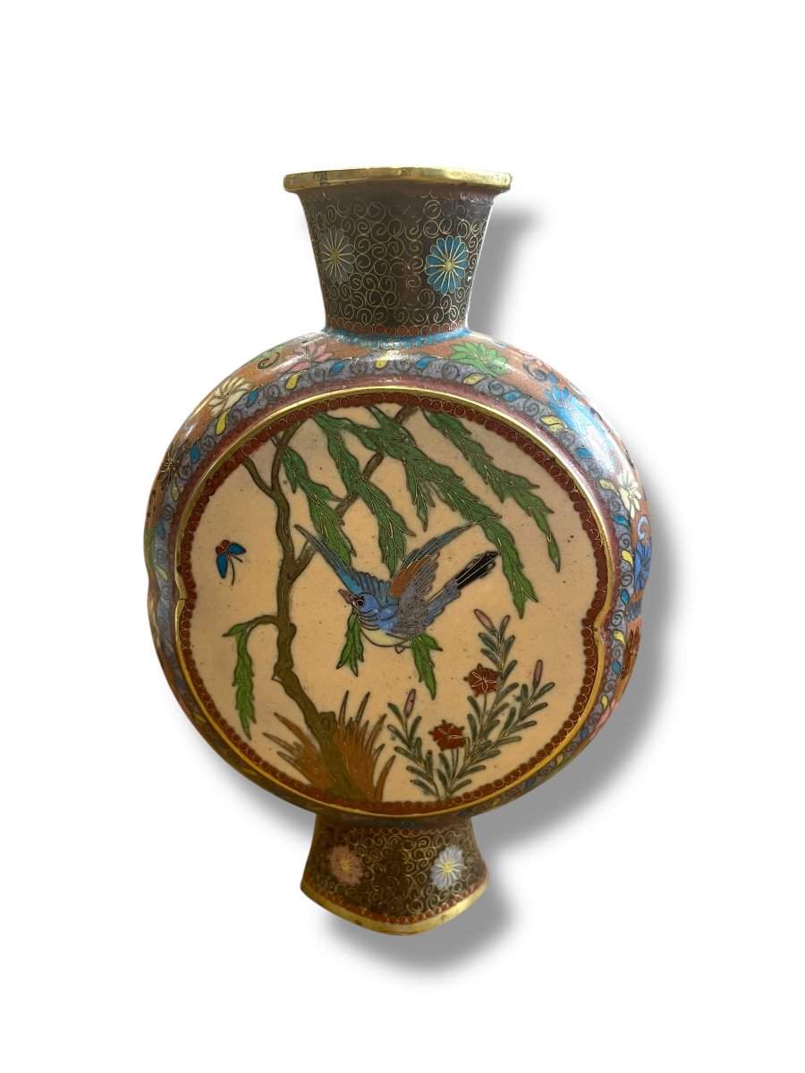 Cloisonné Enamel Gourd, Japan, 19th Century-photo-3